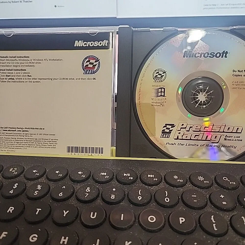 Precision Racing Indy Car Simulator Win 95 PC Game Disc